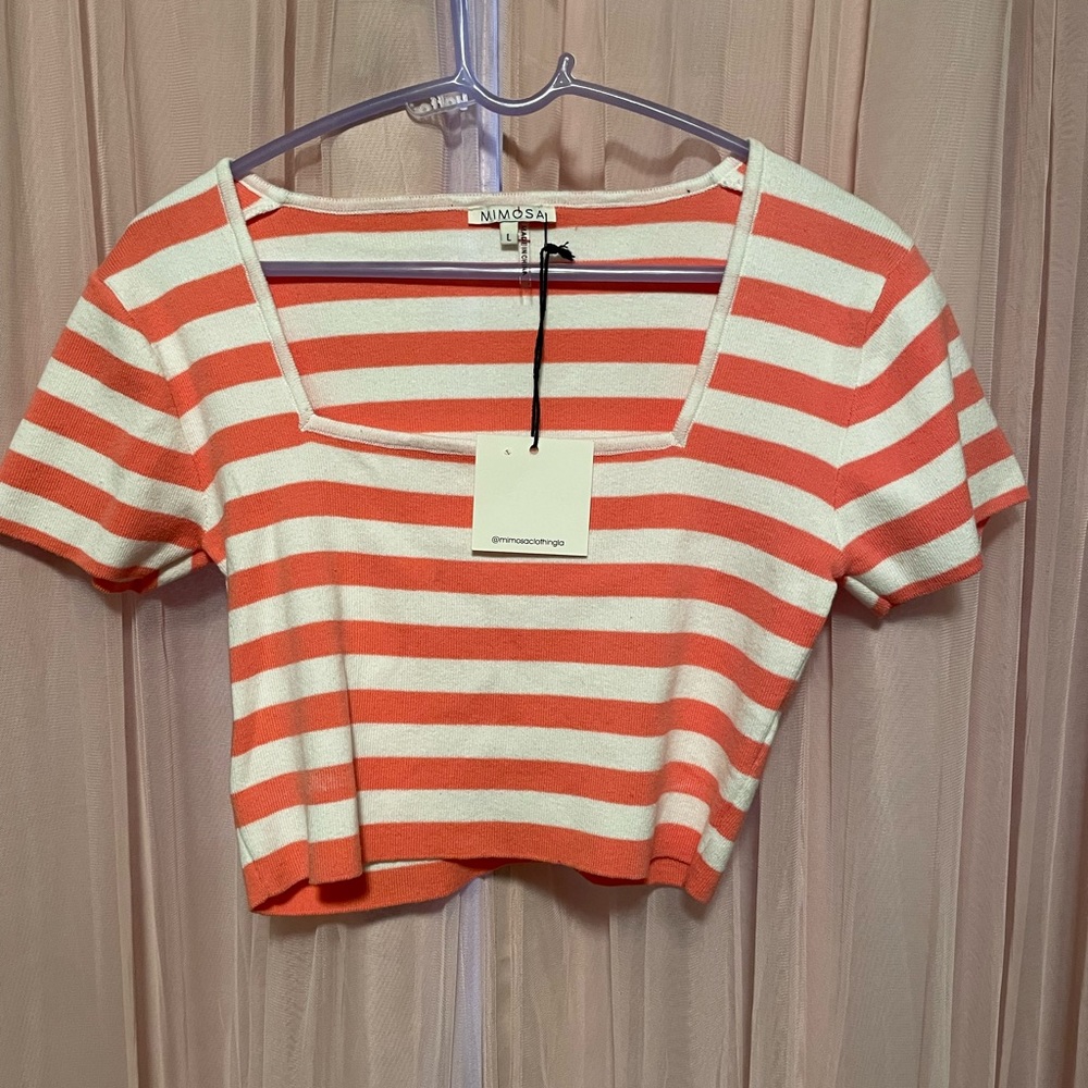NWT Mimosa Knit Crop Top